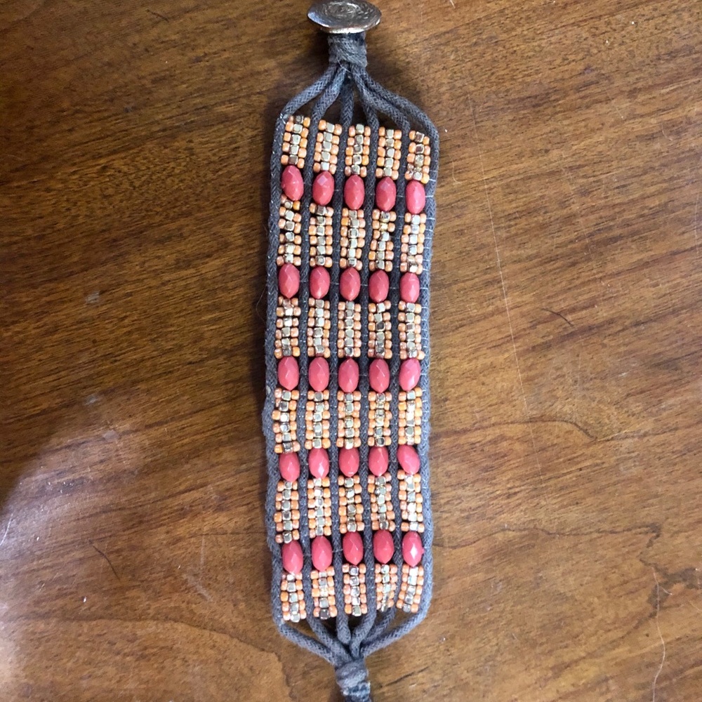 Beaded bracelet.